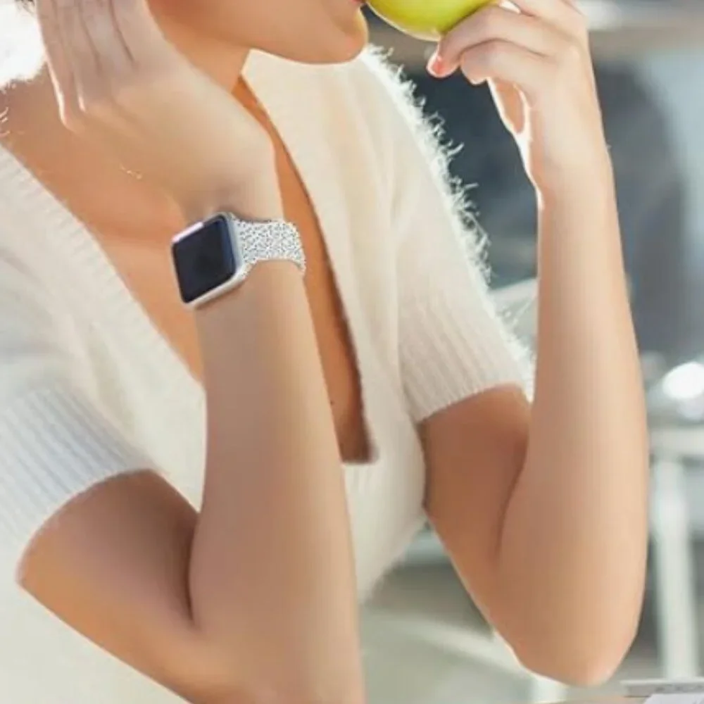 Printed Silicone Watch Band Compatible with Apple Watch